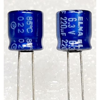 Elna RC3 220uf 6.3v  (ราคา10ตัว) Capacitor ตัวเก็บประจุ คาปาซิเตอร์