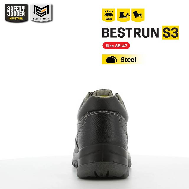 [ของแท้พร้อมส่ง] Safety Jogger รุ่น BESTRUN S3 รองเท้าเซฟตี้หุ้มส้น หัวเหล็ก พื้นกันทะลุ พื้นกันน้ำมัน