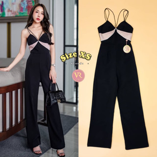 ♥️Size XS♥️ป้าย Vora Jumpsuit​ ขายาว  สายเดี่ยว ช่วงอกมีฟองน้ำให้ด้วยค่ะ