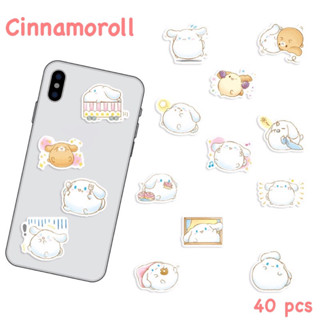 สติ๊กเกอร์ Cinnamoroll 543 ชินามอโรล 40ชิ้น ซานริโอ้ sanrio สติ้กเกอร์ Mymelody ชิน นา มอน โรล คิตตี้ Hello kitty เมโลดี