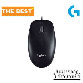 เม้าส์ USB MOUSE LOGITECH (M100R) BLACK