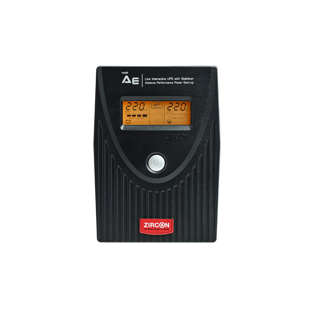 ZIRCON เครื่องสำรองไฟ Line Interactive UPS 1000VA/550W รุ่น AE 1000VA/550W
