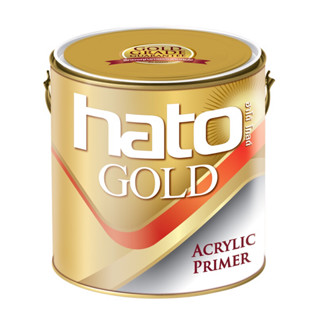 HATO สีรองพื้นสีทอง ฮาโต้ สูตรน้ำ ขนาด 1/4แกลอน ; ag-11, ag-22, ag-33