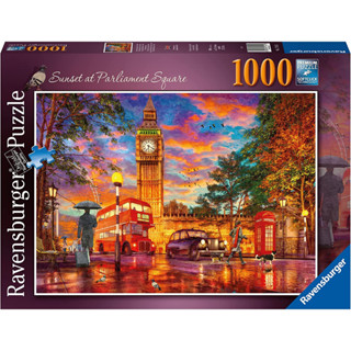 จิ๊กซอว์ Ravensburger - Sunset at Parliament Square, London  1000 piece (ของแท้  มีสินค้าพร้อมส่ง)