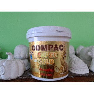 สีทองอะคริลิค Compac Super Gold. ขนาด 0.85 ลิตร สูตรน้ำ