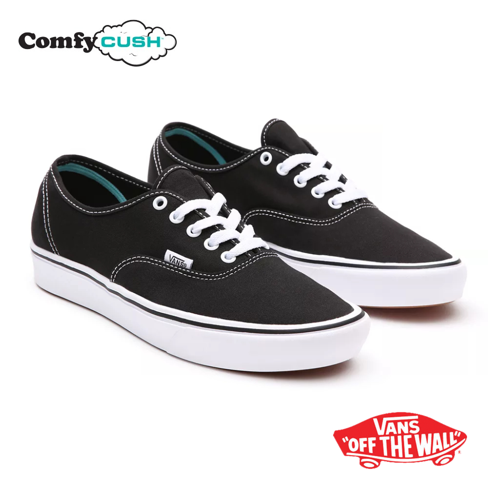 [ลด30% เก็บโค้ด 2509FASHDD] VANS Comfycush Authentic (Lite) Black/White รองเท้า แวนส์ แท้ แบบเบา ได้