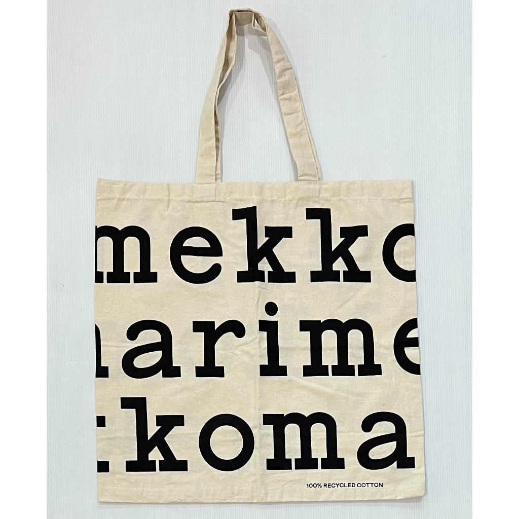 Marimekko logo totebag black color
