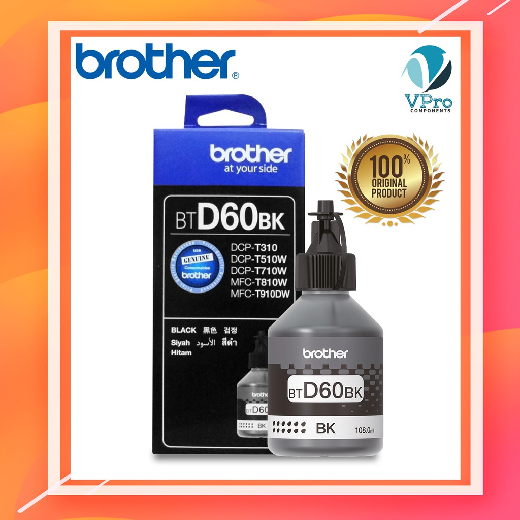 หมึก Brother รับประกัน แท้100% BTD60BK/ BT5000