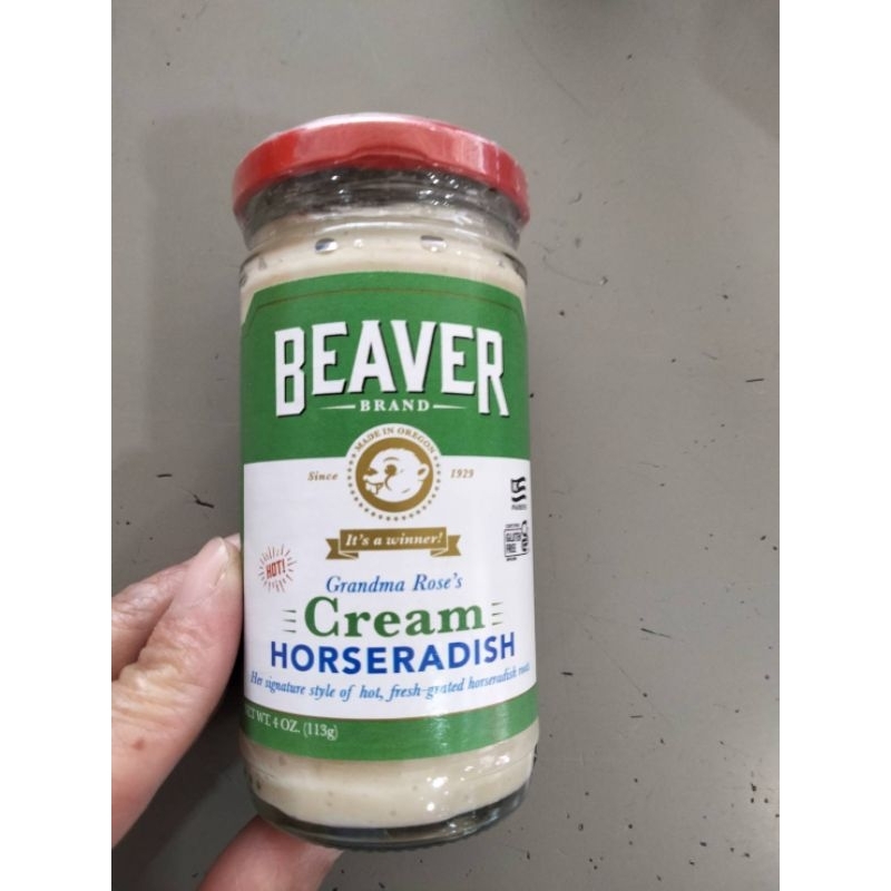 Beaver Cream Horseradish Sauce ซอส สำหรับจิ้มเนื้อย่าง113กรัม ราคาสุดฟิน