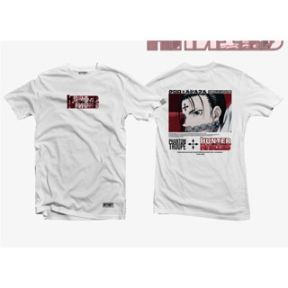 Hunter x Hunter แฟชั่นเสื้อผู้ชายอนิเมะ Chrollo Lucilfer แขนสั้น เสื้อยืดโดดเด่น