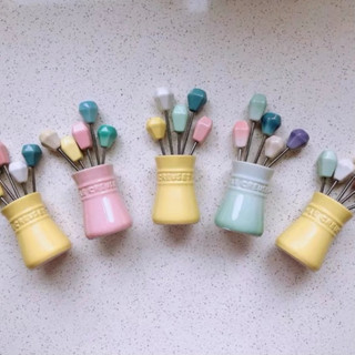 Cool color lecreuset French stoneware fruit fork Children afternoon tea tableware cake dessert fork 5 sets