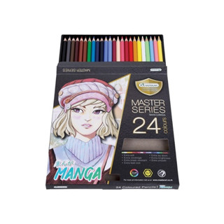 (KTS)ดินสอสีไม้ ตรามาสเตอร์อาร์ต MASTERART 1 หัว 24 สี รุ่นมังงะ