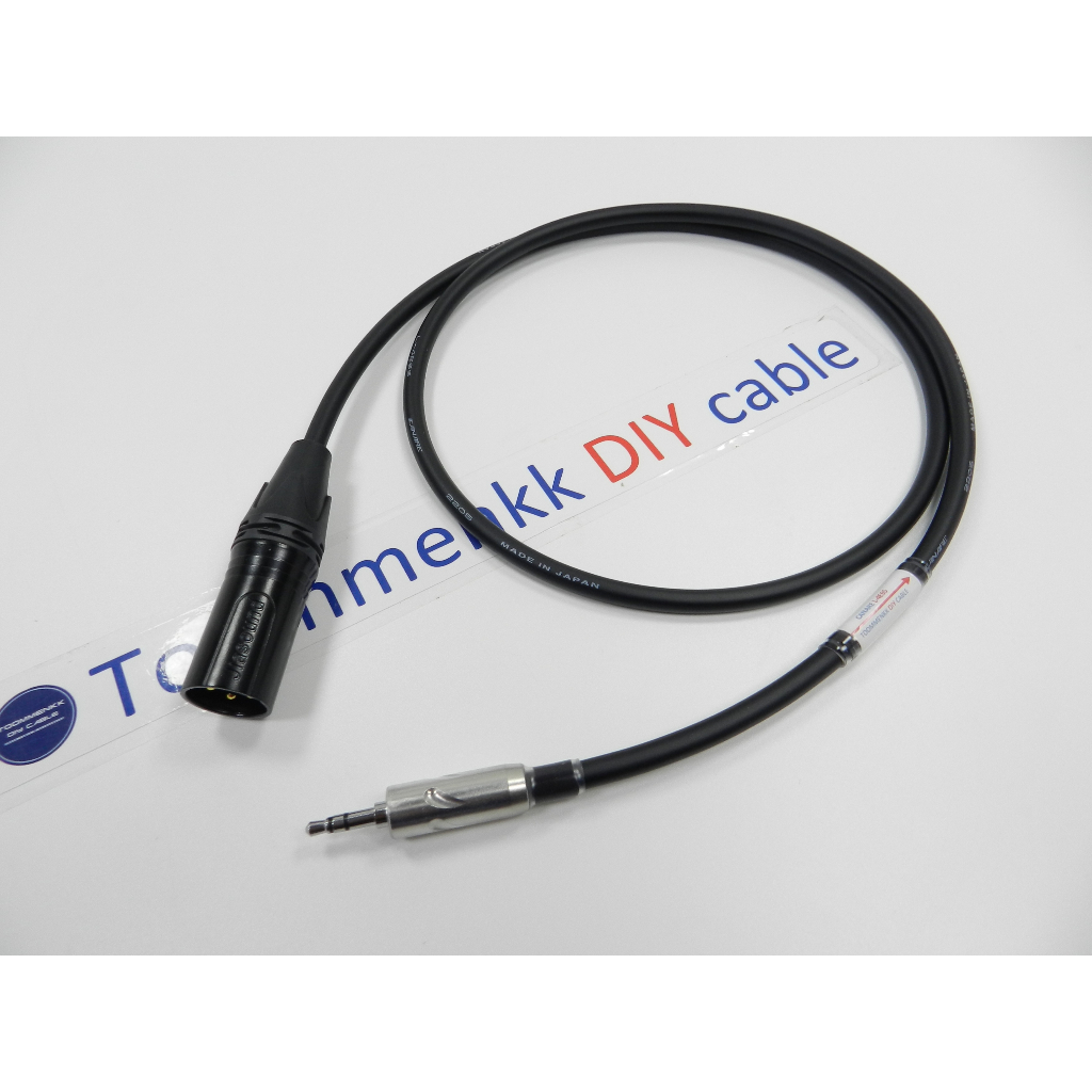 สายสัญญาณเสียงรุ่นกลาง Canare L-4E6S  Mini3.5 TRS Furukawa to XLR (Male) (เข้าสายแบบ Balance 1/4 to 