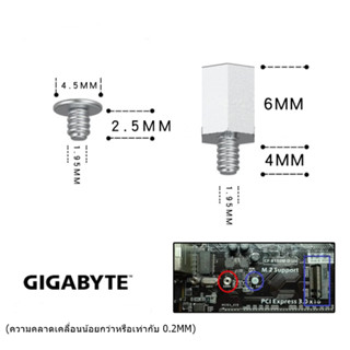 น็อต M.2 Gigabyte น็อต SSD NVME Screw Gigabyte