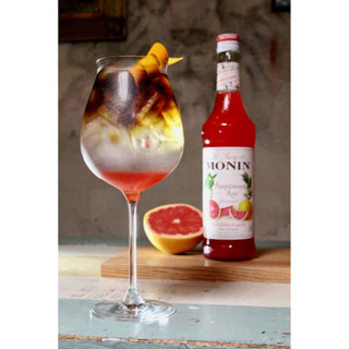 (HomeKoffee) MONIN Pink Grapefruit Syrup โมนิน ไซรัปส้มโอสีชมพู บรรจุขวด 700 ml น้ำเชื่อม MONIN กลิ่น “Pink Grapefruit”