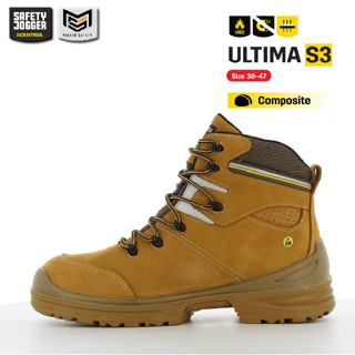 [รับประกัน 3 เดือน] Safety Jogger รุ่น ULTIMA S3 รองเท้าเซฟตี้หุ้มข้อ หัวคอมโพสิท พื้นกันทะลุ พื้นกันความร้อนสูง ESD