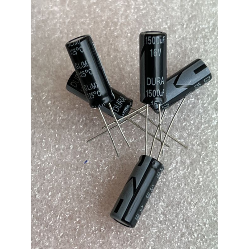 คาปาซิเตอร์ 1500UF 16V 125C    1500UF 16V 1500uf 16v 1500uf 16v (10ตัว) ขนาด8x20mm. ของดีของแท้จากโรงงานพร้อมส่ง