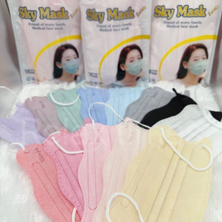 ‼️พร้อมส่ง‼️Sky mask แมสก้อนเมฆ☁️แมสรุ่นใหม่ ใส่ดีกระชับหน้า