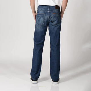 Mc JEANS (แม็คยีนส์) กางเกงยีนส์ผู้ชาย กางเกงยีนส์ขากระบอก เอวกลาง Straight Jeans สียีนส์ MBIP676