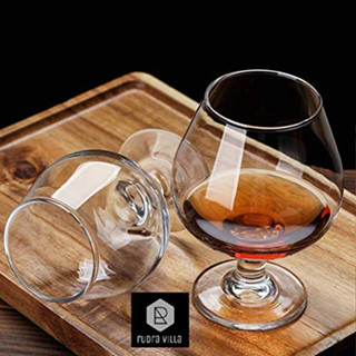 แก้วไวน์  410ml แก้ววิสกี้ 2ใบ whiskey glass Classic Brandy Glasses Set of 2  -สินค้ามีพร้อมส่ง-