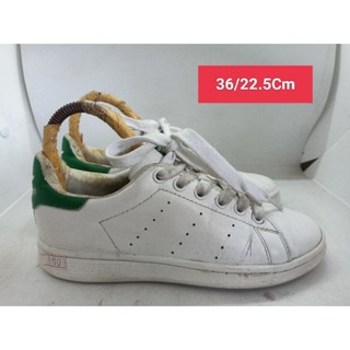 Adidas Size 36 ยาว 22.5 รองเท้ามือสอง ผู้หญิง ผู้ชาย ผ้าใบ แฟชั่น ทำงาน ลำลอง เดิน  เที่ยว วิ่ง ออกกำลังกาย