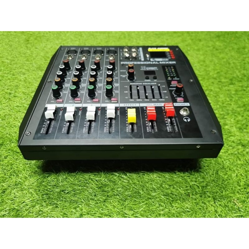 พาวเวอร์มิกเซอร์ 4CH Black Hummer 5000ML (ขอบเหลือง)