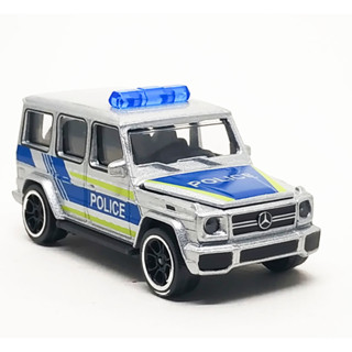 Majorette Mercedes Benz AMG G63 - Police Silver ล้อ 5HCBCL Scale 1/61 (8cm) ไม่มี package