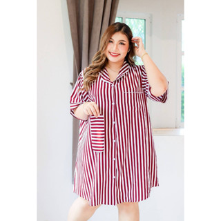 🔥Plussize🔥ชุดนอนคนอ้วน🔥Size Size 2XL รอบอก 56" "เอว สะโพกได้ถึง 64"