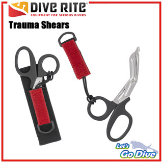 DIVE RITE 👉 Trauma Shears [[ MDST300P ลด 300บ.]] กรรไกรสแตนเลส สำหรับใช้งานตัดใต้น้ำ ตัดสาย ตัดเชือก