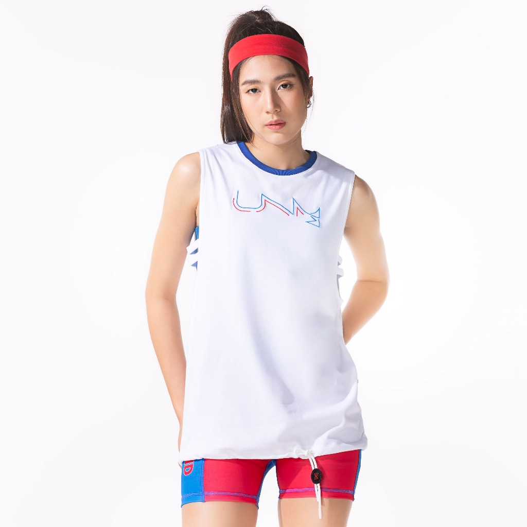 UNBOUND SUACY NAUTICAL TANK TOP (2023) เสื้อกล้ามสีขาว สไตล์แอคทีฟ