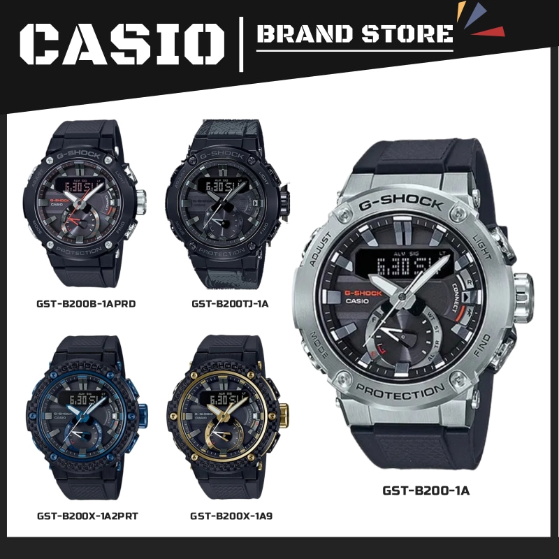 (ส่งฟรี) CASIO G-SHOCK WATCH รุ่น GST-B200 GST-B200-1A คาสิโอ ดู นาฬิกาข้อมือผู้หญิง นาฬิกาข้อมือผู้ชาย