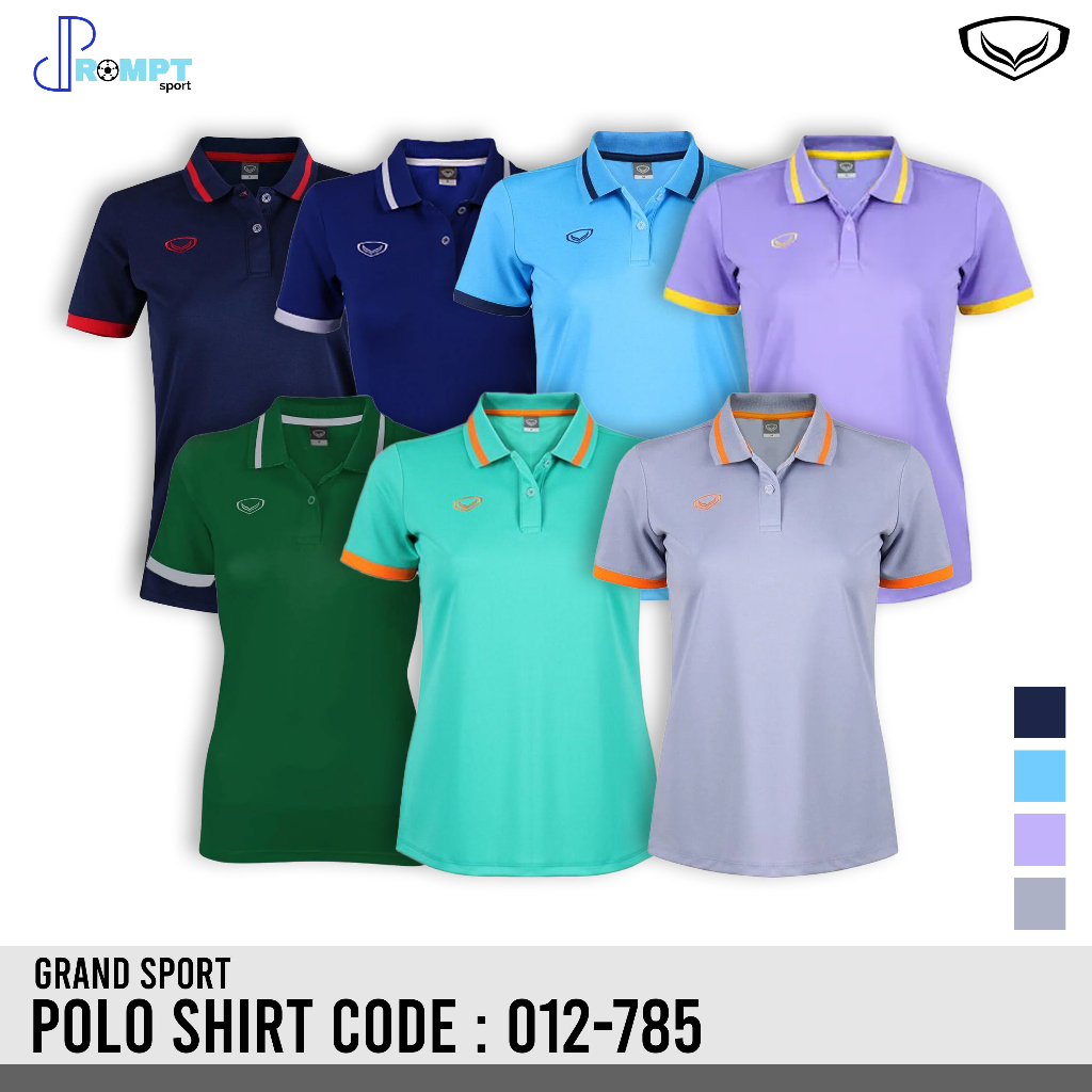 เสื้อโปโลหญิง เสื้อโปโลแกรนด์สปอร์ต GRAND SPORT รุ่น 012785 ชุดที่ 1 ของแท้ 100%
