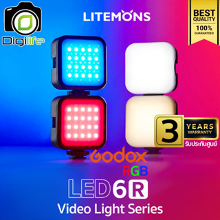 Godox LED 6R RGB Litemons 6W 3200K-6500K 1800mAh - รับประกันศูนย์ Godox Thailand 3ปี ( LED6R )