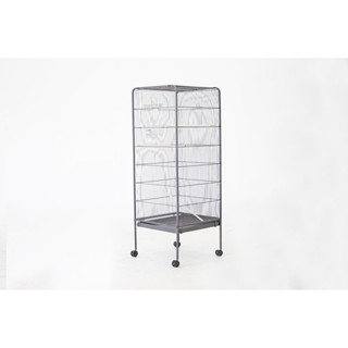 Bird Cage with Wheels กรงนกเหล็กมีล้อ เคลื่อนที่ได้ 54x54x146 cm CT-008