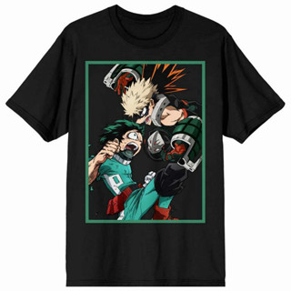 My Hero Academia - เสื้อยืดต่อสู้ Deku Bakugo เสื้อผ้าคู่รักชายหญิง