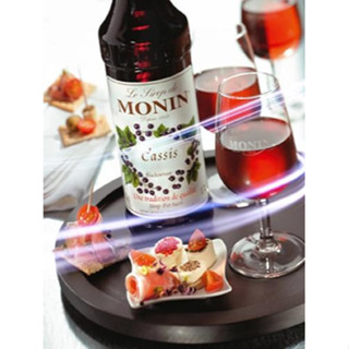 (HomeKoffee) MONIN Blackcurrant Syrup โมนิน ไซรัปแบล็คเคอแรนท์ บรรจุขวด 700 ml. น้ำเชื่อม MONIN กลิ่น “Blackcurrant”