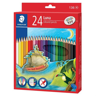 (KTS)ดินสอสีไม้ STAEDTLER LUNA Coloured pencils 24 สี
