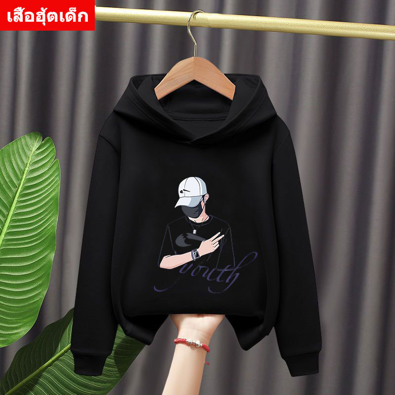K-2300-LONG  เสื้อกันหนาวเด็กสไตส์เกาหลี สกรีนลายการ์ตูนน่ารักใส่ได้ทั้งหญิงและชาย ผ้าโพลีเอสเตอร์ ใส่สบาย**ปลีก