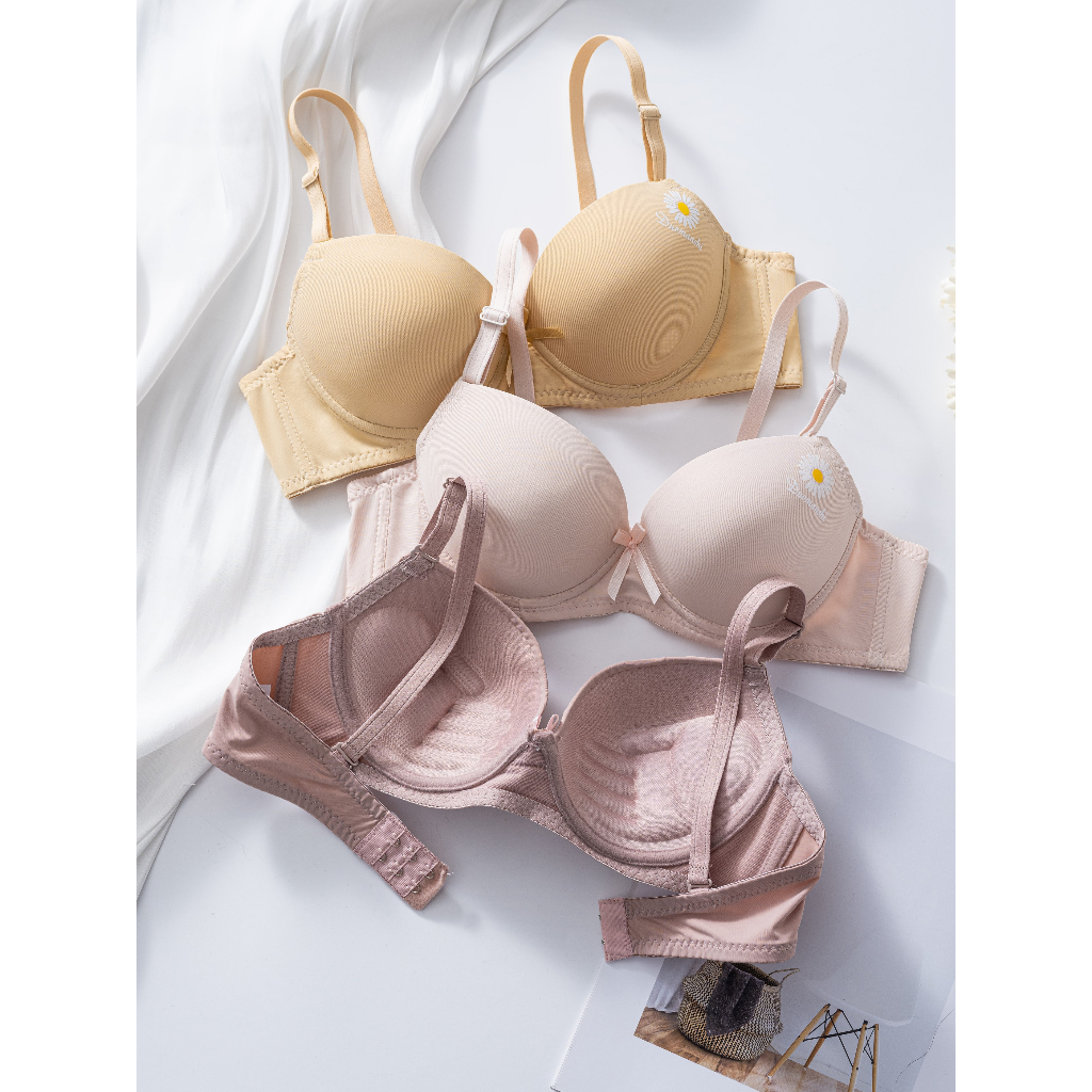 เสื้อใน เสื้อในไร้โครง Daisy bra (982) สายถอดได้ นิ่มสุด ลื่นสวย มีโครง เกาะแน่น ไม่เลื่อนหลุด
