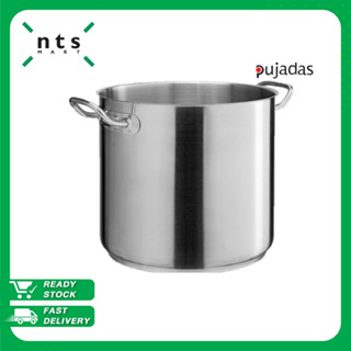 PUJADAS STOCK POT หม้อสแตนเลส หม้อมีหูจับ หม้อทรงสูง เครื่องครัวสแตนเลส เส้นผ่านศูนย์กลาง16-40ซม. PUJ1-218