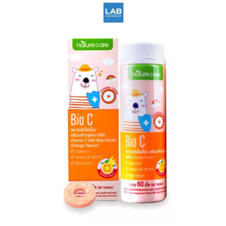 BSC Nature Care Bio C 60 Tablets - ไบโอซี วิตามินซีเคี้ยวรสส้ม สำหรับเด็ก เสริมภูมิคุ้มกันให้ลูกแข็งแรง 60 เม็ด/ขวด