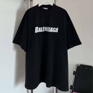 BALENCIAGA CAPS FLATGROUND T-SHIRT เสื้อยืดคอกลมแขนสั้น แบรนด์บาลองเซียก้า