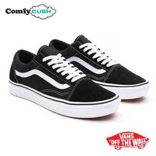 [ลิขสิทธิ์แท้] VANS Comfycush Old Skool (Lite) Black/White รองเท้า แวนส์ แท้ โอวสคูล ตัวฮิต แบบเบา ได้ทั้งชายหญิง