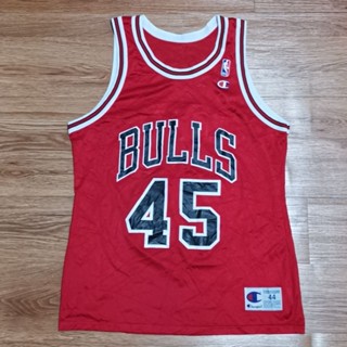 Champion Jerseys Chicago BullJordan no.45 มือสอง สภาพ 98% สกรีนเต็ม