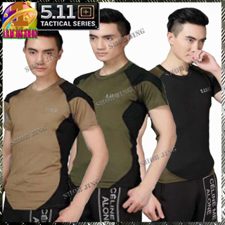 เสื้อยืดคอกลมผ้านิ่มดีใส่สบายเหมาะเดินป่าลาดตระเวนแห้งเร็ว5.11 Tactical T Shir เสื้อยืดคอกลมระบายอากาศดี ใส่ลำลอง