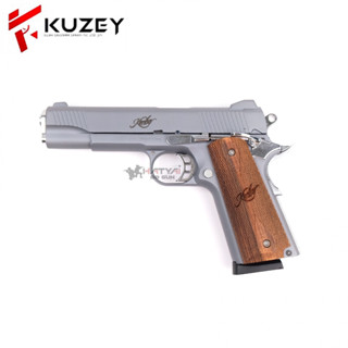 แบลงค์กัน KUZEY M1911 5”นิ้ว KIMBER สี SMOKEDด้ามไม้ แถมลูก 1 กล่อง ผู้ซื้ออายุ 21 ปีขึ้นไป ส่งภาพถ่ายบัตรประชาชนในแชท