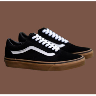 VANS Old Skool (PRO) - Black/Medium Gum แท้100%  พร้อมส่ง (สินค้ามีกล่อง)  [มีบริการเก็บเงินปลายทาง]🌟🌟🌟👟