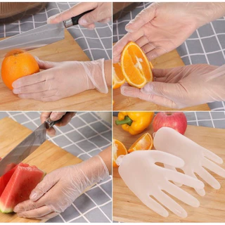 ถุงมือPVC ประกอบอาหาร ถุงมือเบเกอรี่ ทำขนม นวดแป้ง •พร้อมส่ง•