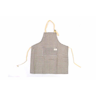 Apron ผ้ากันเปื้อนสไตล์เกาหลี ลายสก๊อต สีน้ำตาล 66x70CM S190815BR