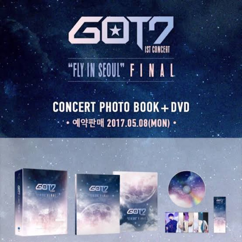 🔥พร้อมส่ง DVD GOT7 1ST CONCERT🎆 "FLY IN SEOUL" FINAL CONCERT PHOTOBOOK + DVD 💜📀